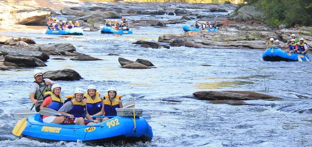 Experience the thrill of Whitewater Rafting in the Nantahala River