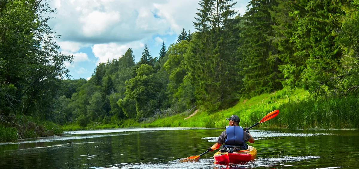 Kayak on the Noyo River