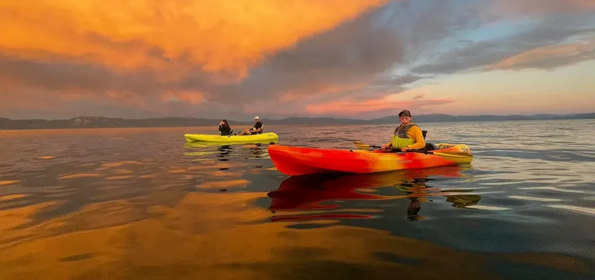 Sunset Kayaking on Lake Tahoe