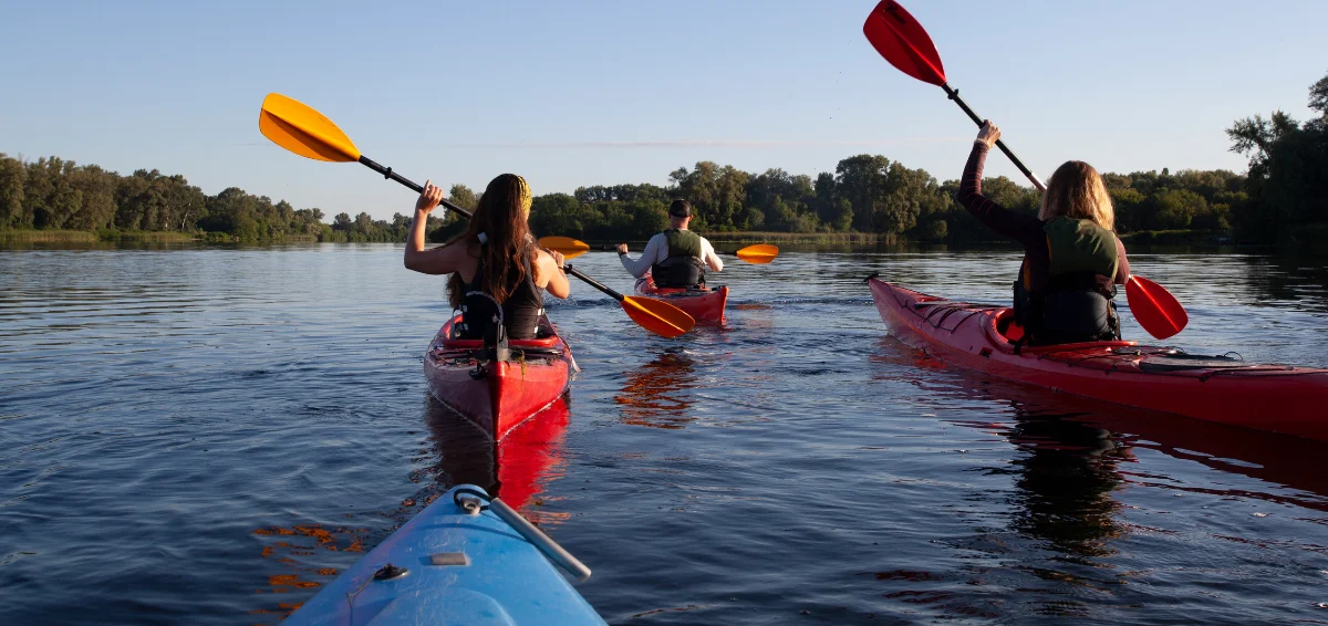 Tubing and Kayaking on the River