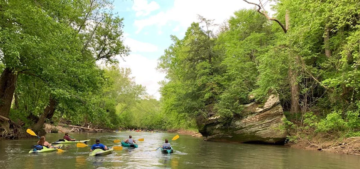 Kayaking on the Hocking River