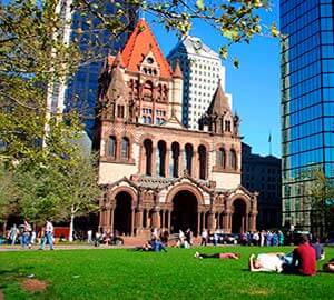 Boston Attraction: Boston Public Library and Copley Square