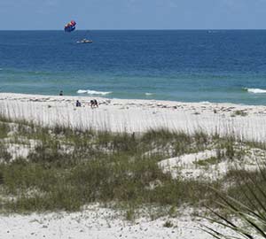 Orange Beach Alabama  Condo Rentals Attraction: Parasailing at Orange Beach 
